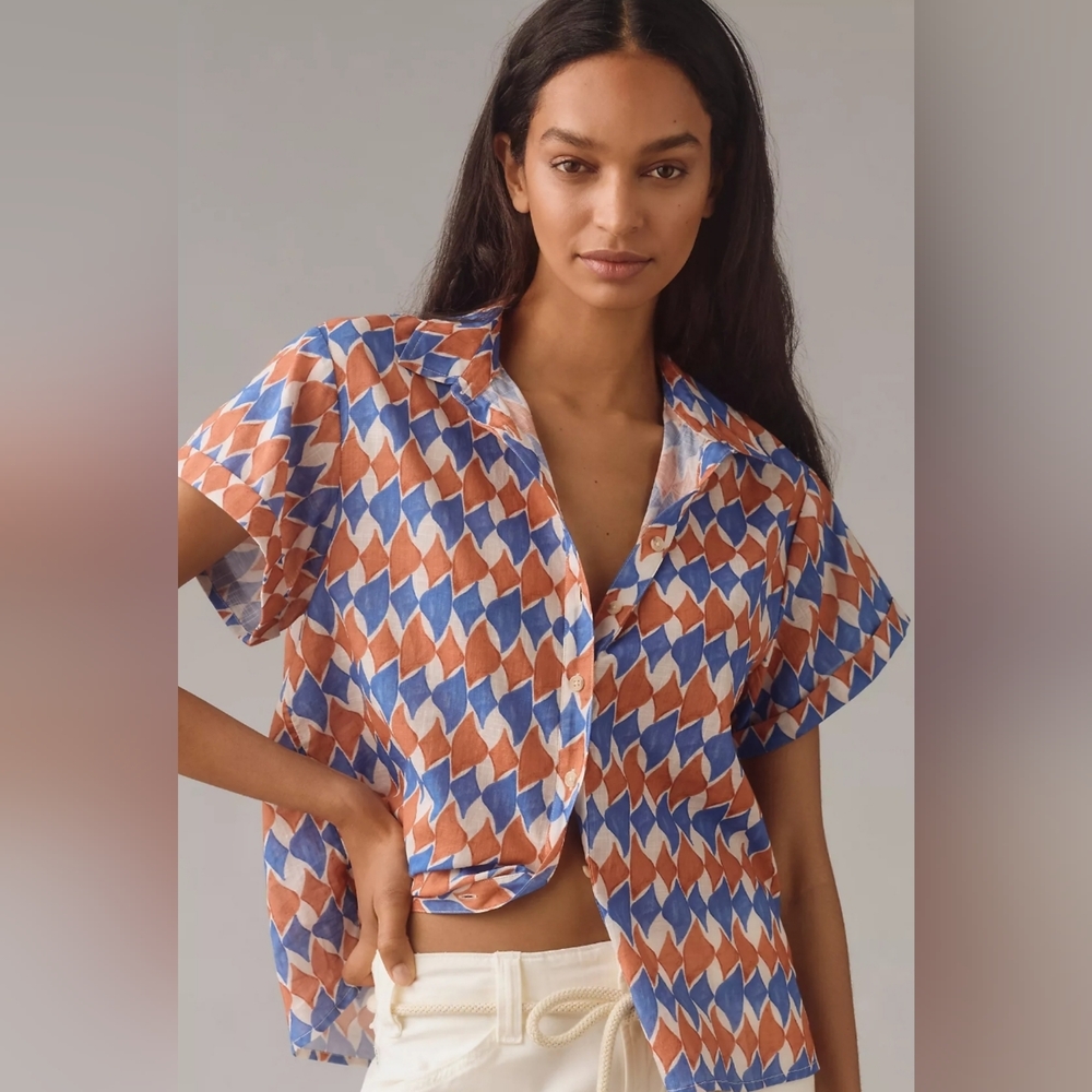 Anthropologie Maeve button down Surf Shirt XS (No Tag)